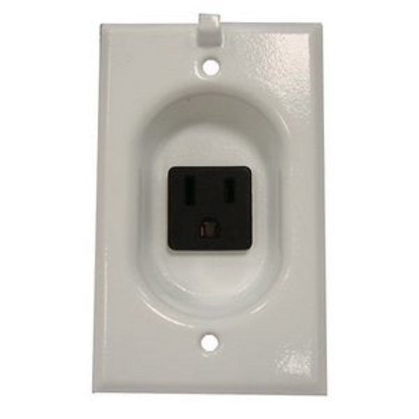 Mulberry Electrical receptacles WHITE CLOCK HANGER 40582